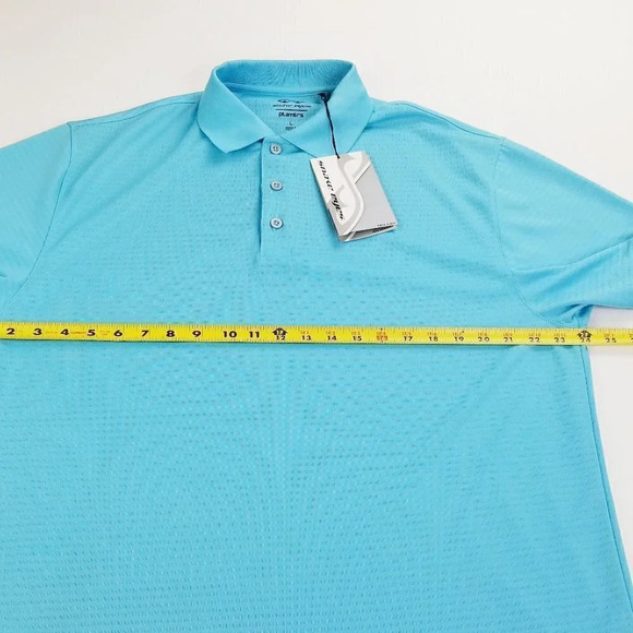 Snake Eyes Large Players Embroidered Sleeve Logo Blue Men's Short Sleeve Polo - Picture 2 of 12